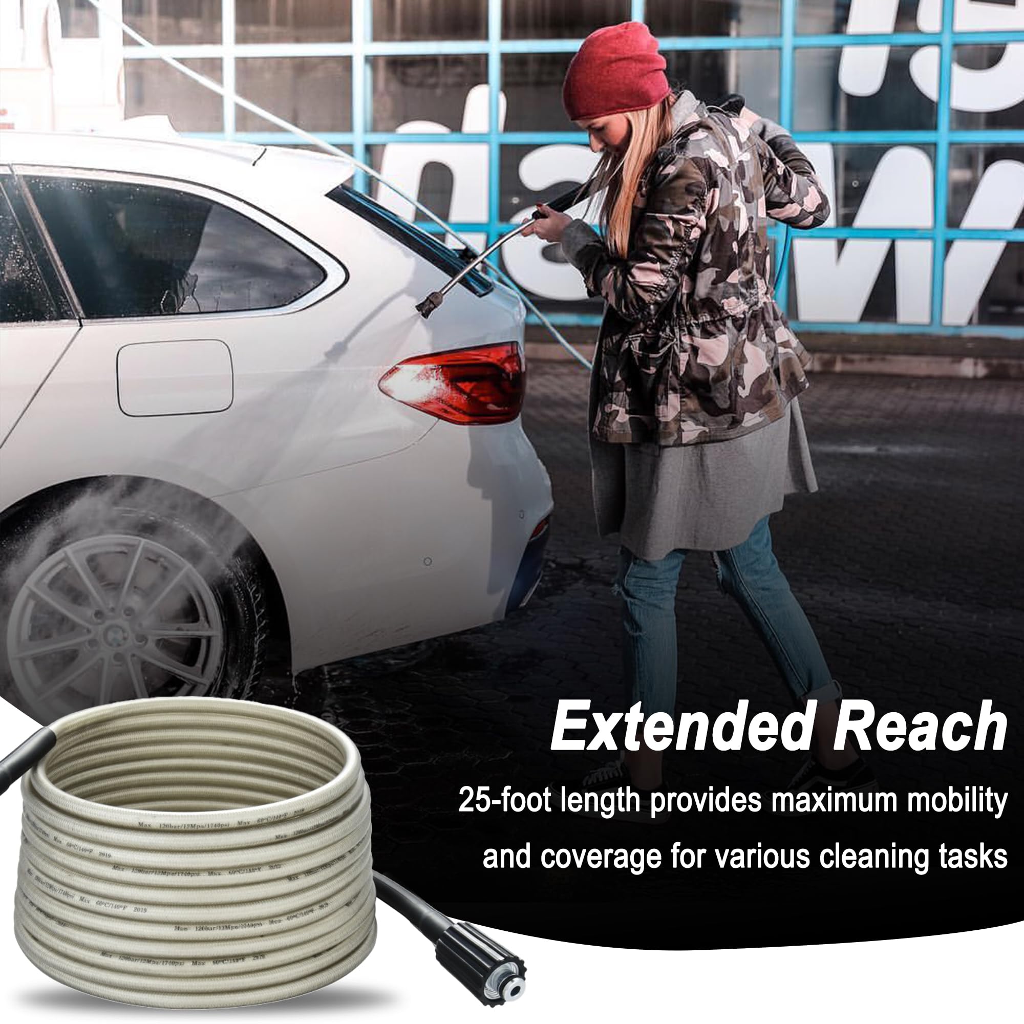 Sevensool quarter-inch quick-connect ends ensure secure, leak-free connections.