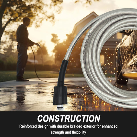 Sevensool reinforced design stands up to regular pressure washing tasks.