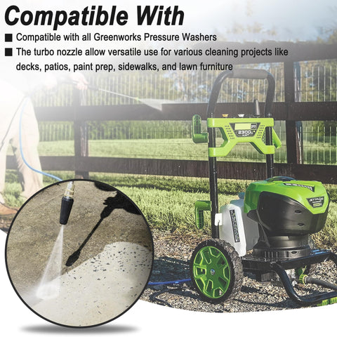 Sevensool rotating spray concentrates cleaning on decks and patios