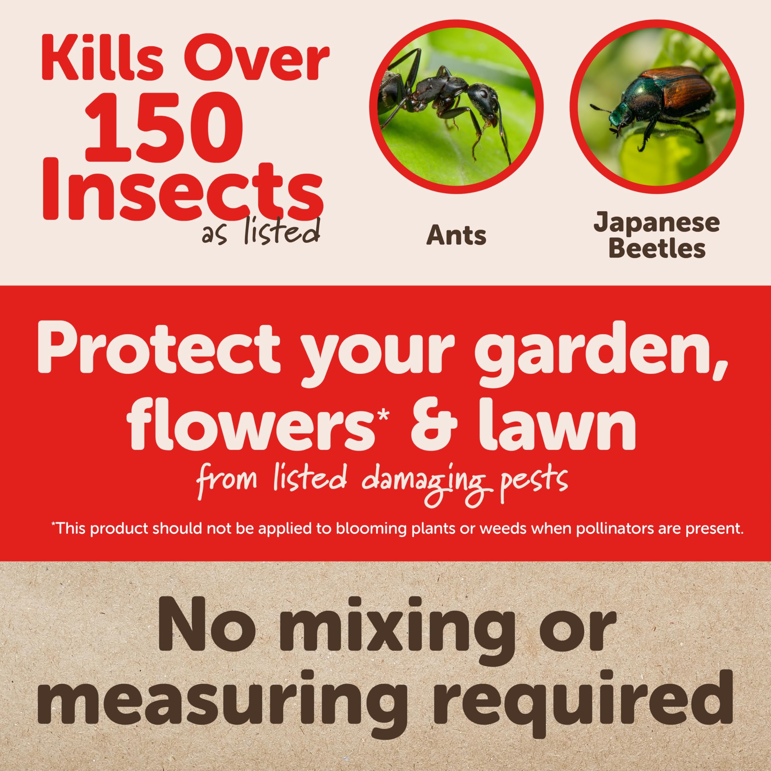 Sevin Insect Killer Dust on leaves for fast pest control