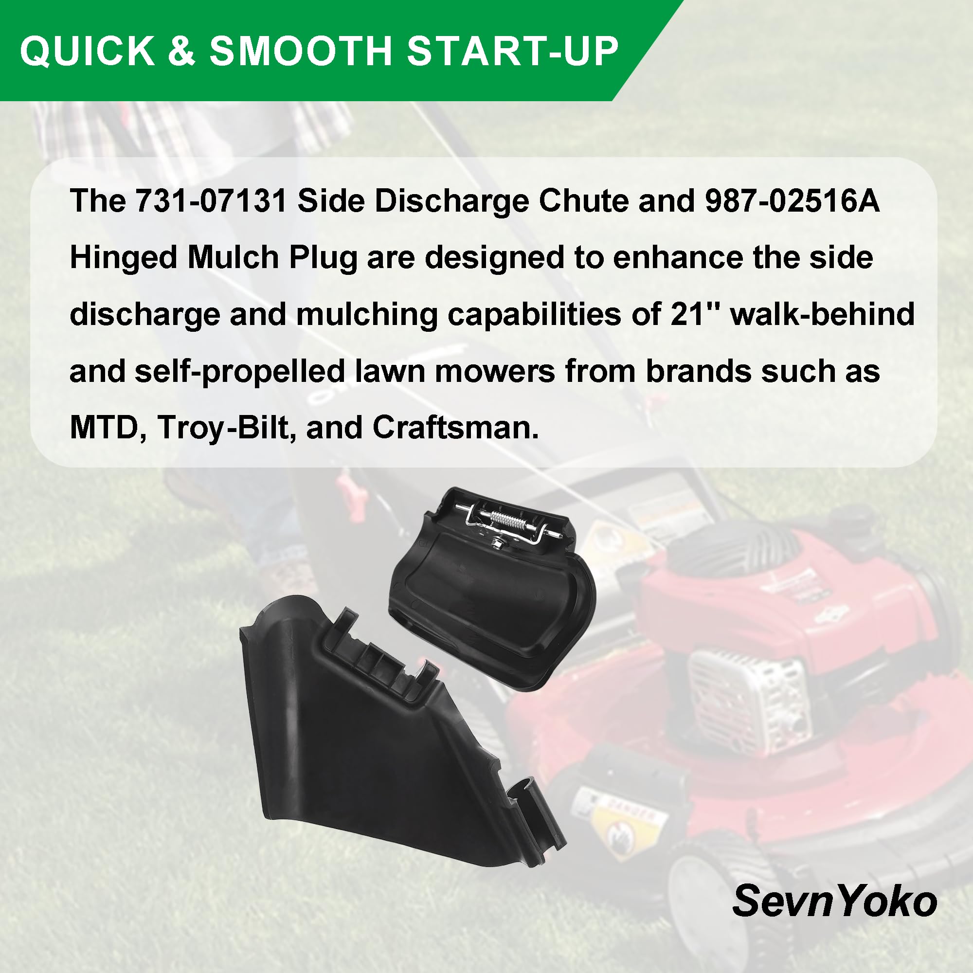 SevnYoko close-up of hinge and fit ensures precise OEM replacement.