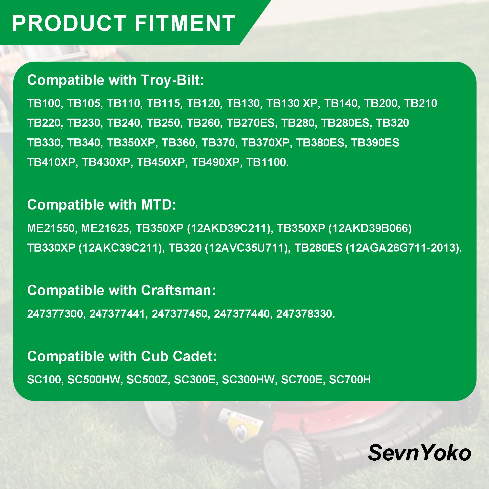 SevnYoko installed chute on mower demonstrates tool-free setup.