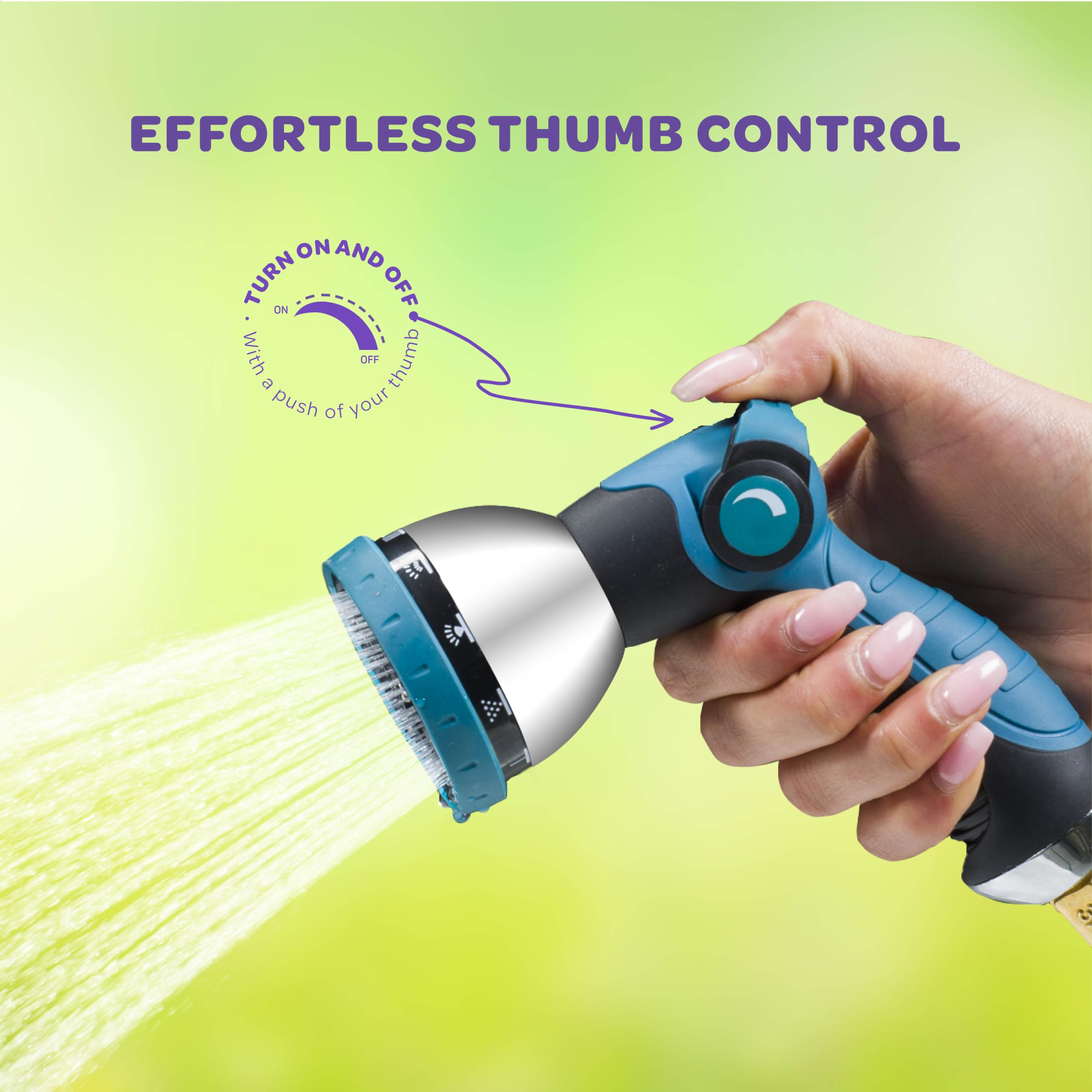 SEWANTA Hose Nozzle ten-pattern dial for versatile watering options