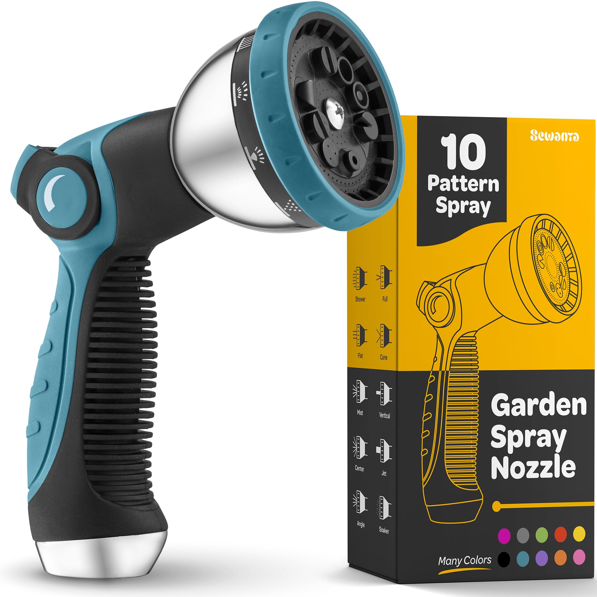 SEWANTA Hose Nozzle blue body provides precise watering with comfortable handling