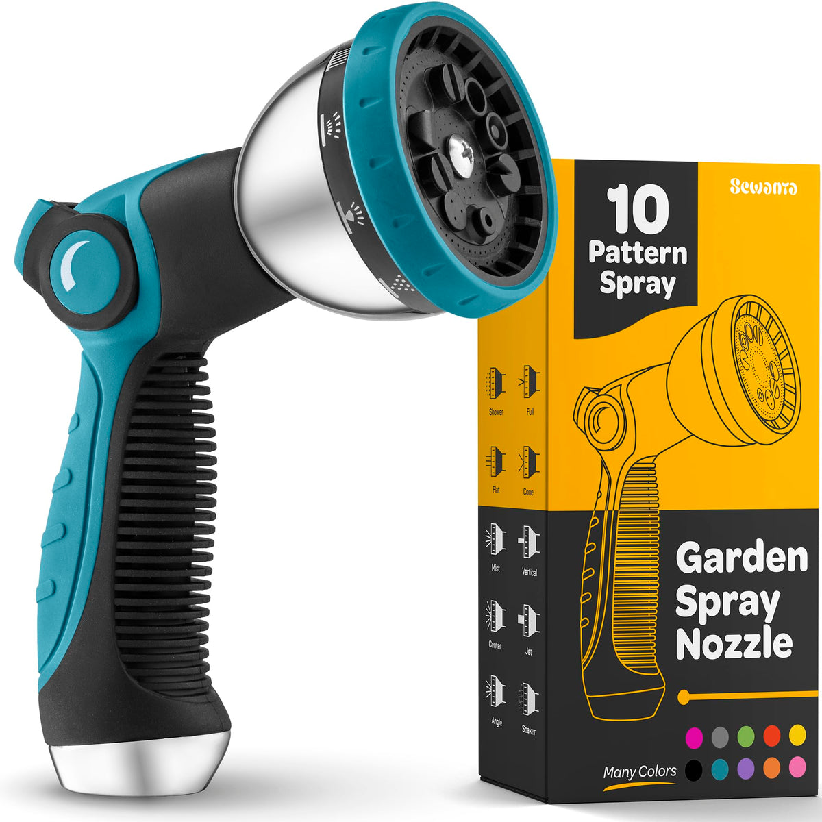 SEWANTA Hose Nozzle blue body provides precise watering with comfortable handling