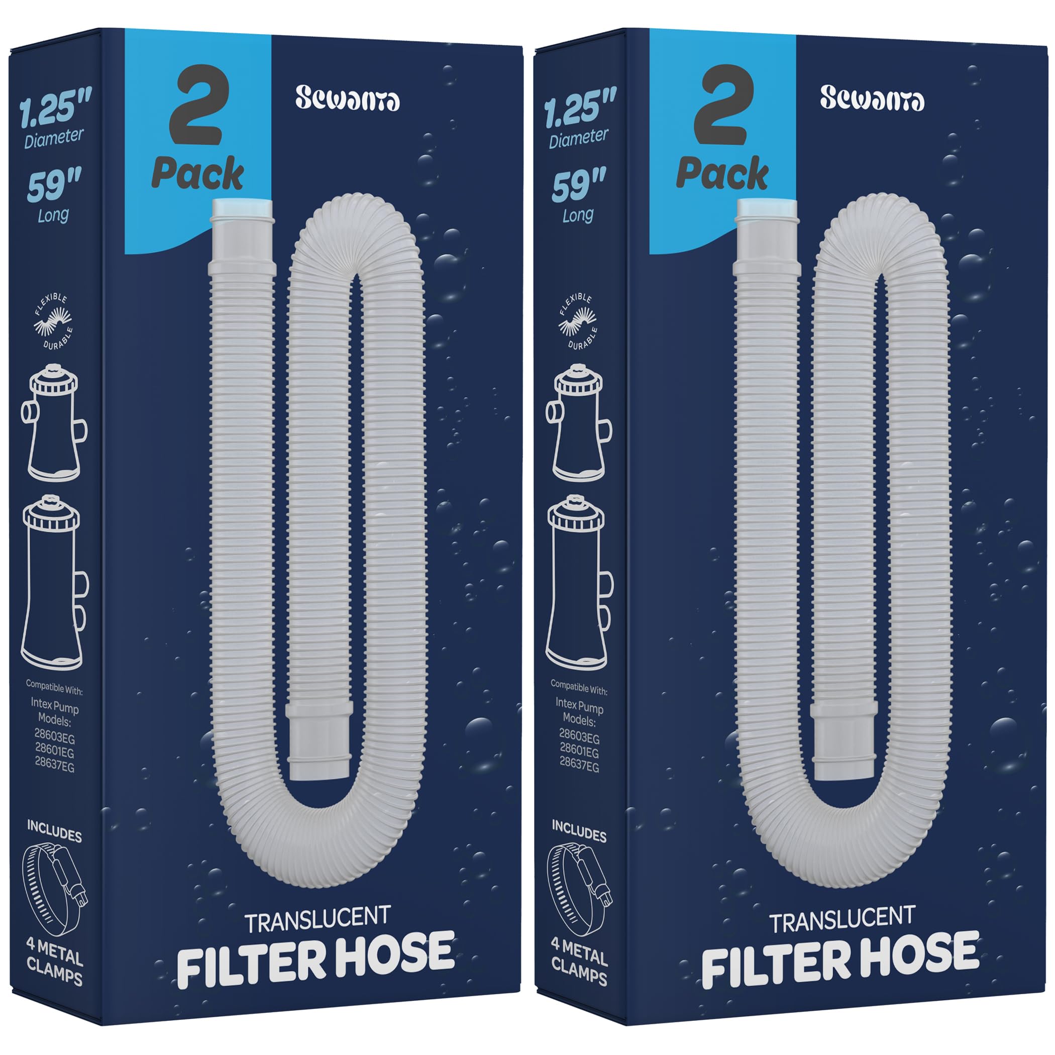 Designed for Intex 330–1000 GPH filter pumps compatibility.