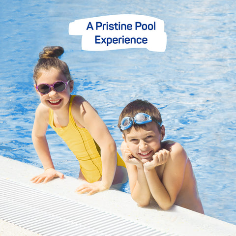 SEWANTA side-loop tether helps secure the dispenser to the pool edge.