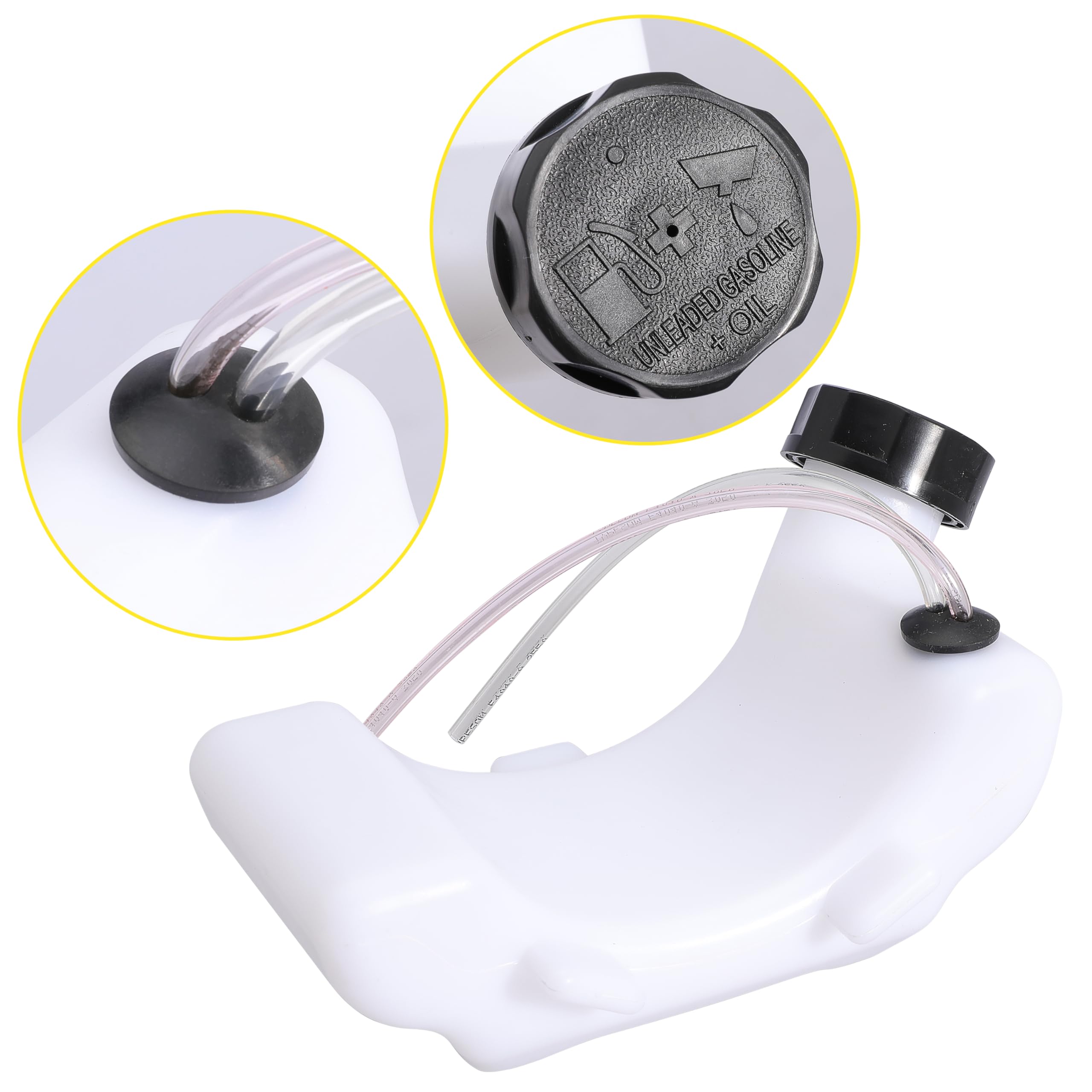 Seweder fuel tank closeup highlighting cap and seal quality