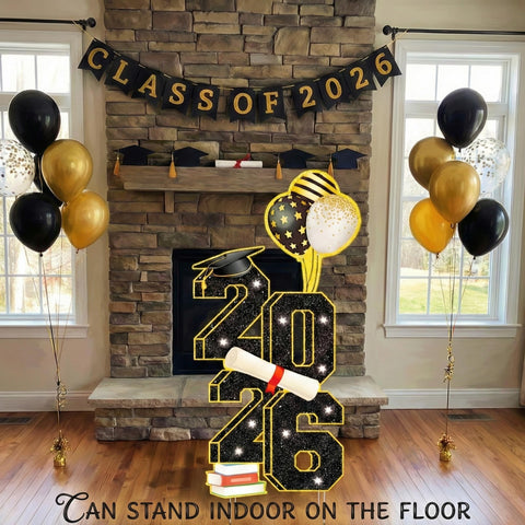 Sewrung lawn decoration 2026 grad sign creates photo-worthy moments.