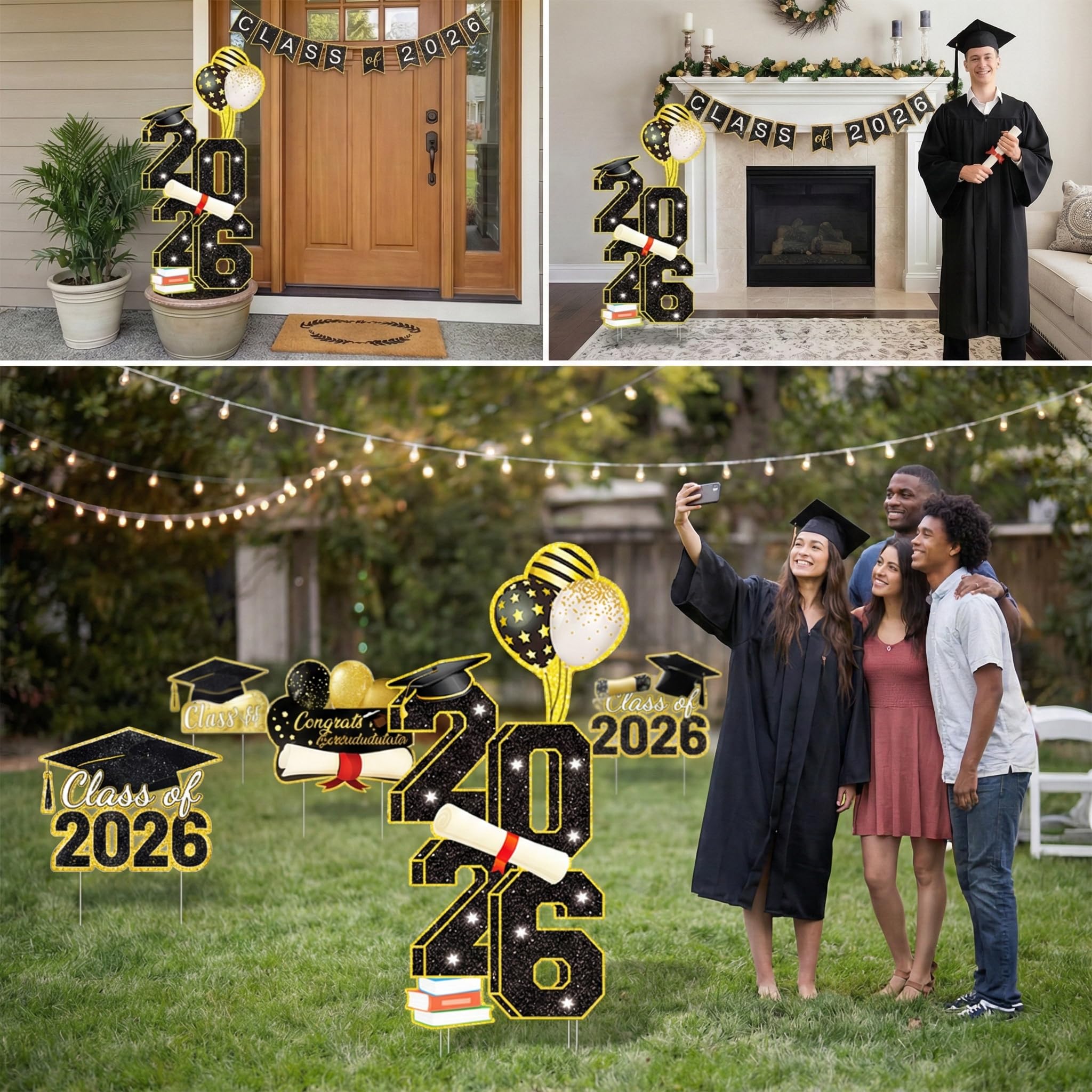 Sewrung outdoor graduation party sign sturdy and reliable for events.