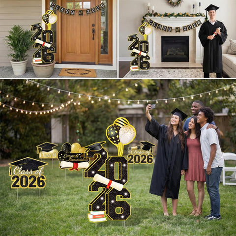 Sewrung outdoor graduation party sign sturdy and reliable for events.