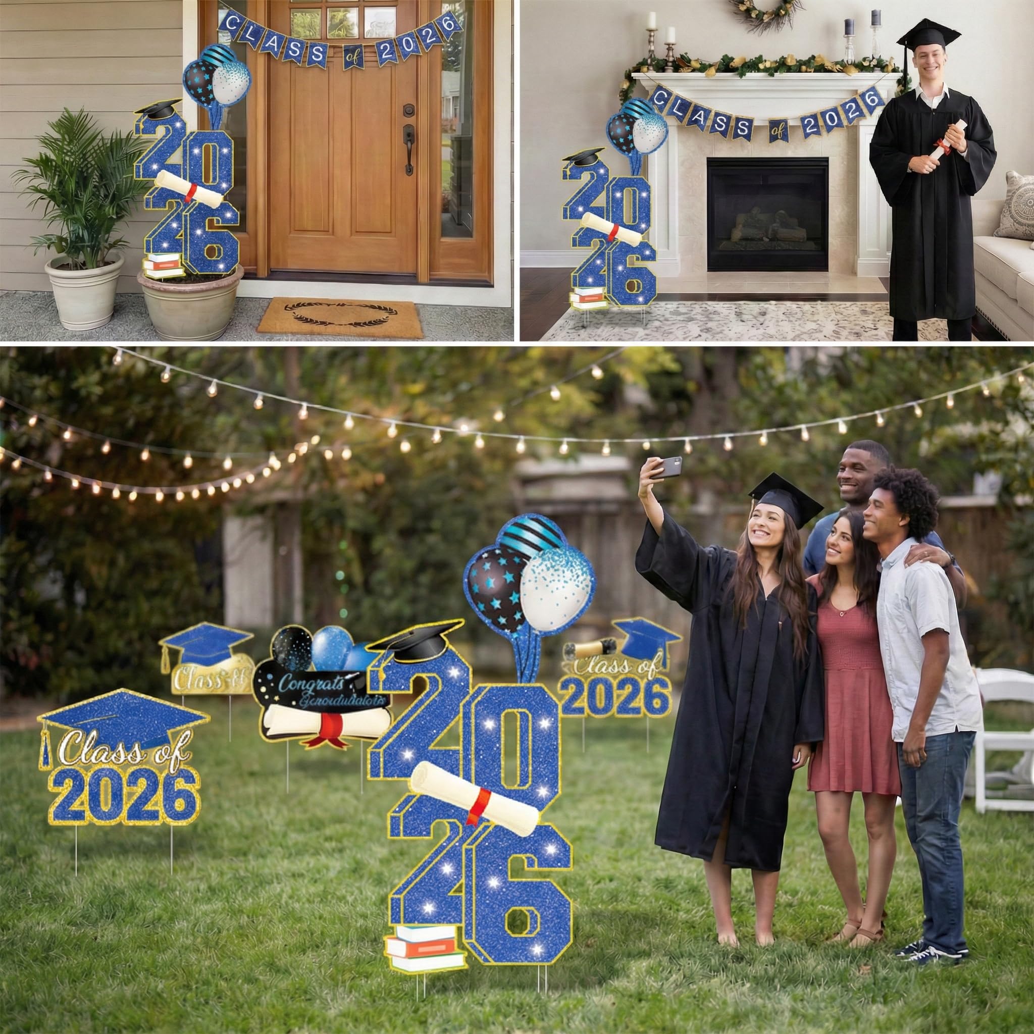 sewrung handheld prop or wall-friendly decor for versatile celebrations.