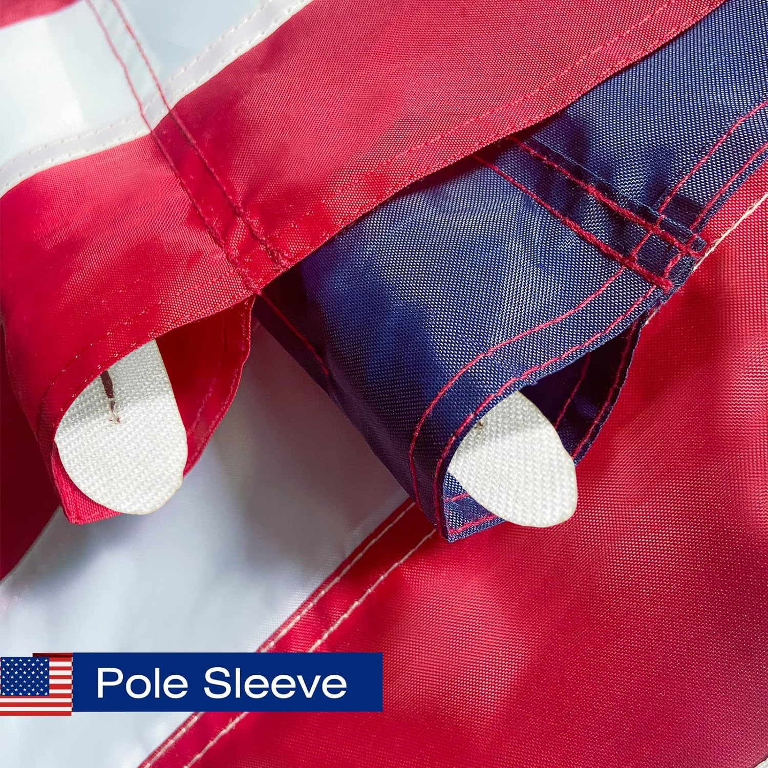 Sexlieu American flag embroidered stars adds crisp detail to outdoor displays