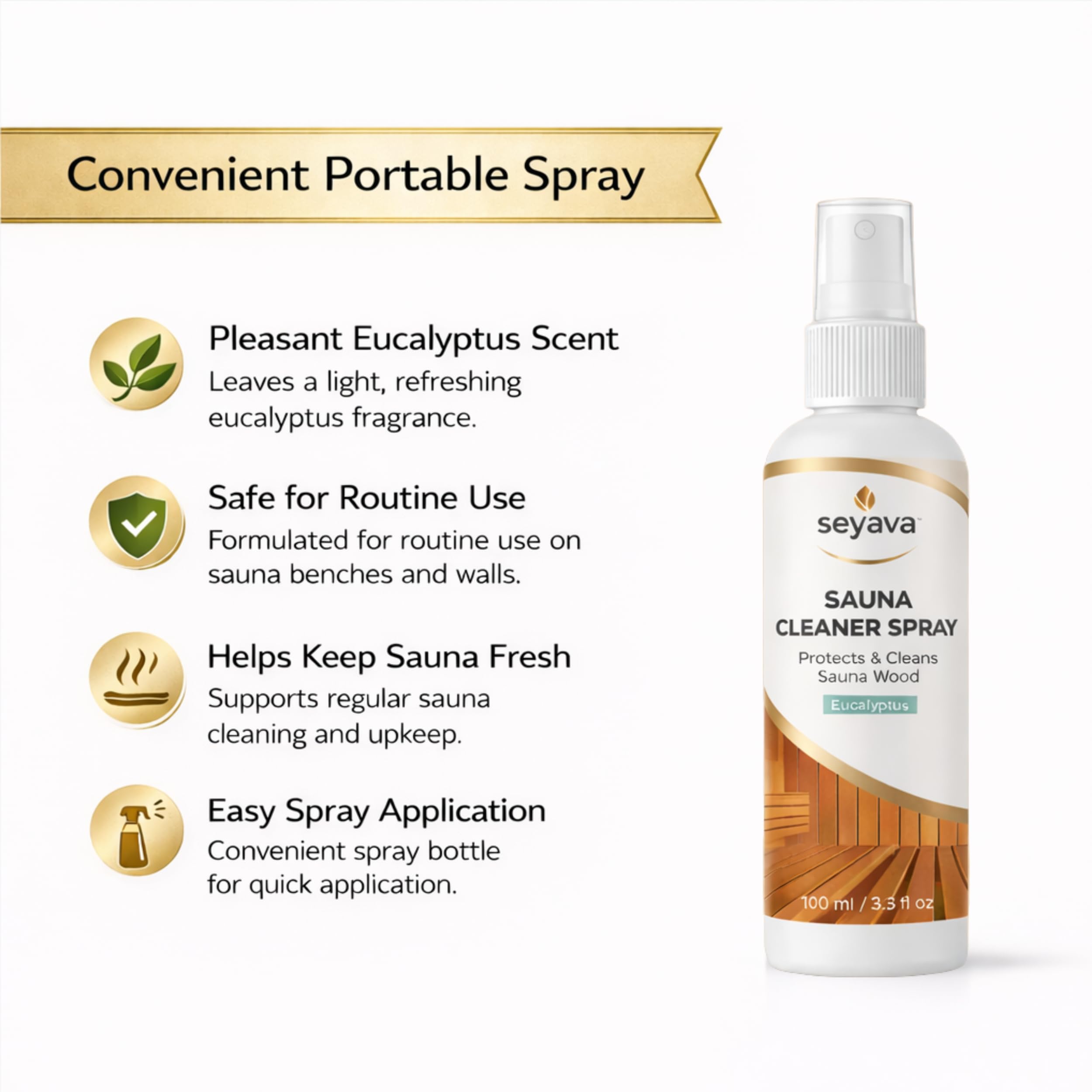 Seyava sauna cleaner kit eucalyptus aroma enhances freshness
