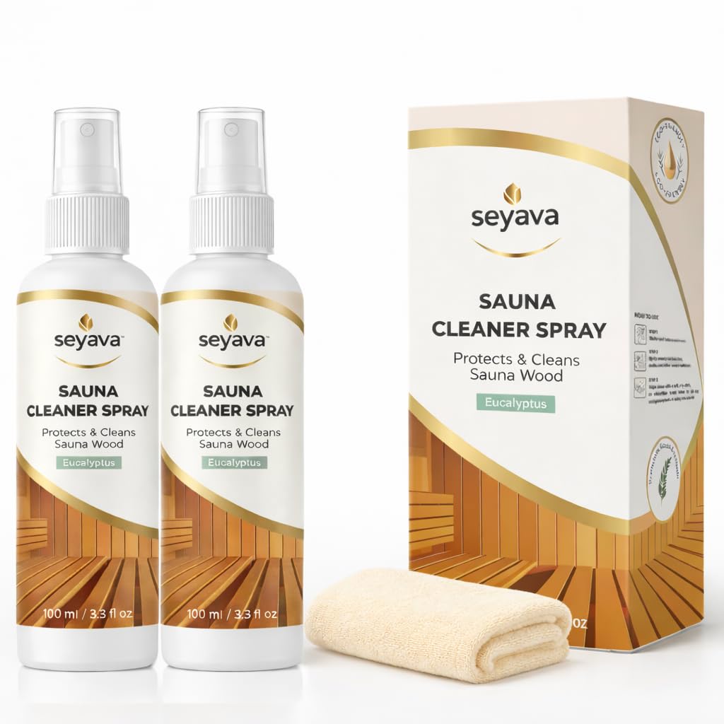 Seyava sauna cleaner kit spray bottles for natural wood cleaning