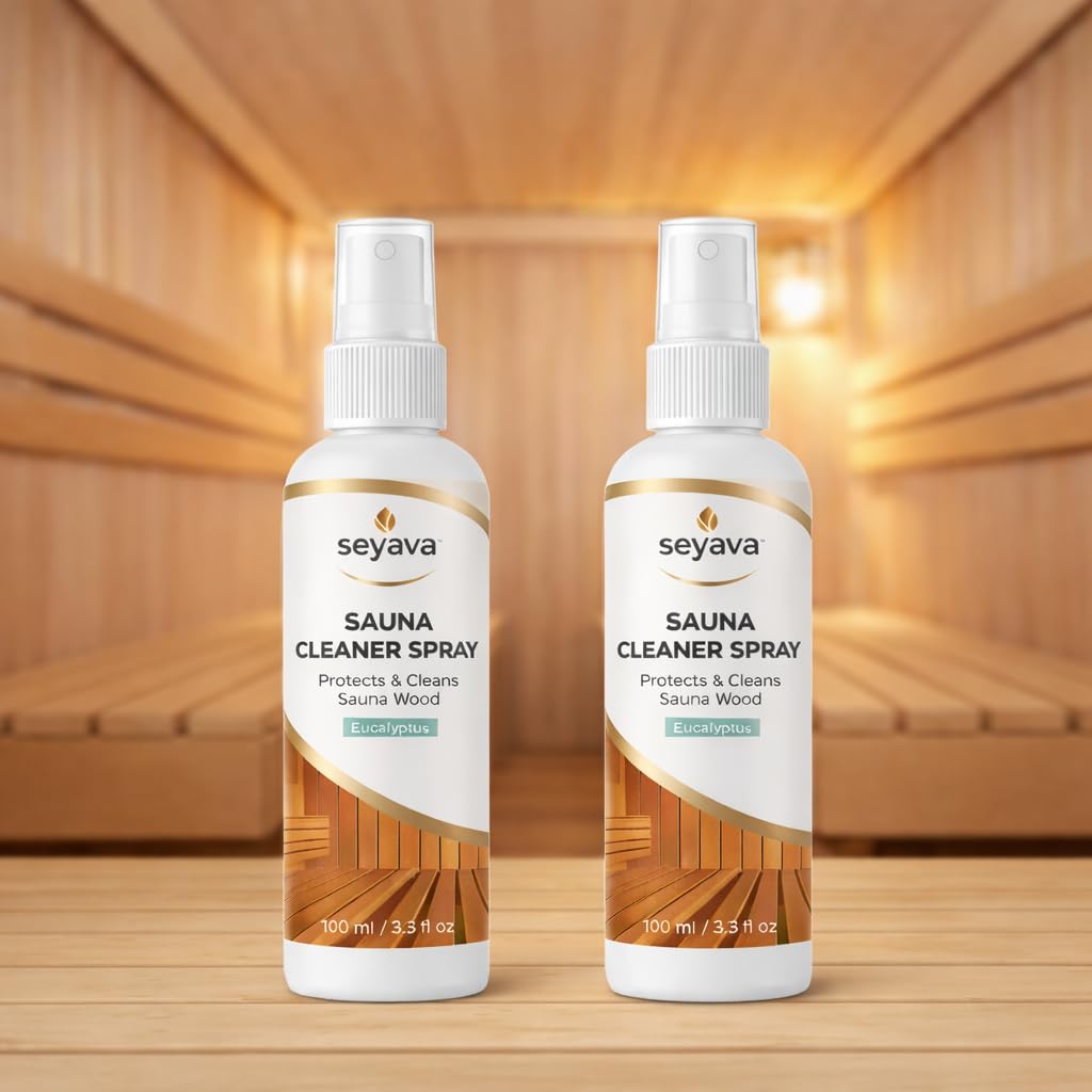 Seyava sauna cleaner kit wood-cleaning action preserves finishes