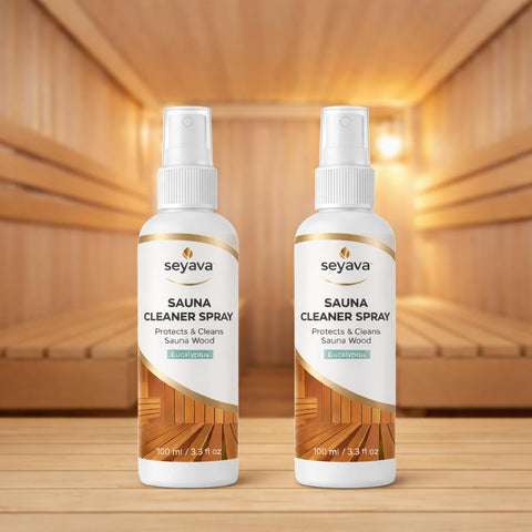 Seyava sauna cleaner kit wood-cleaning action preserves finishes