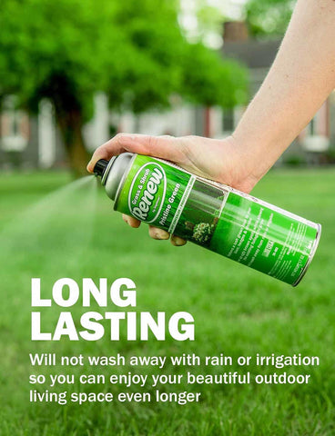 Seymour RENEW fast-drying formula shortens downtime after spraying on lawns.