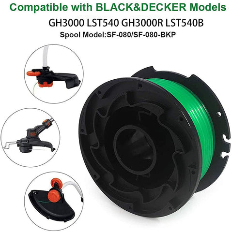 SF-080 auto-feed spool helps extend trimming sessions.