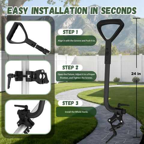 SFAED extend reach snow shovel handle for easier snow removal