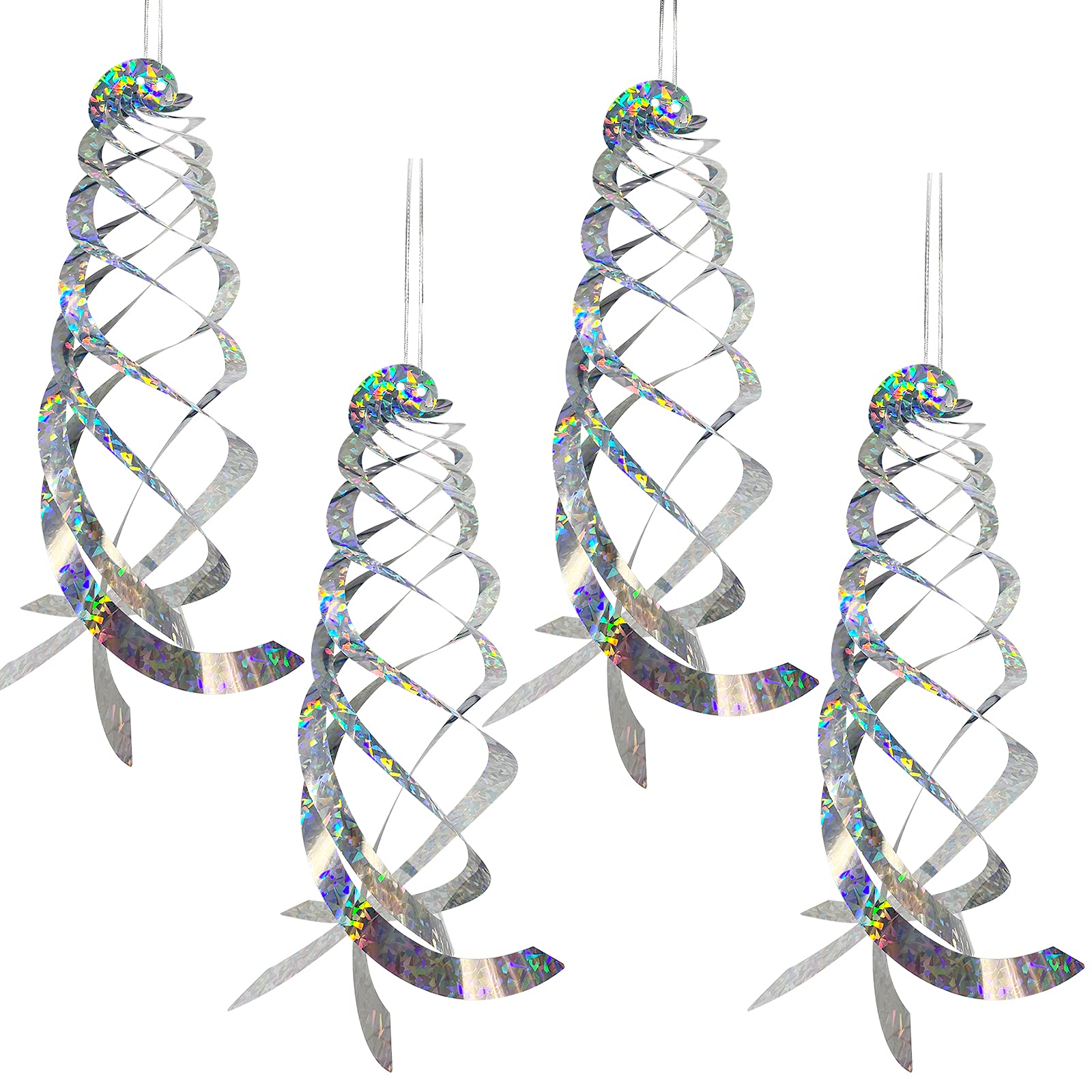 Sfcddtlg spiral reflector deters birds with bright reflections near windows.