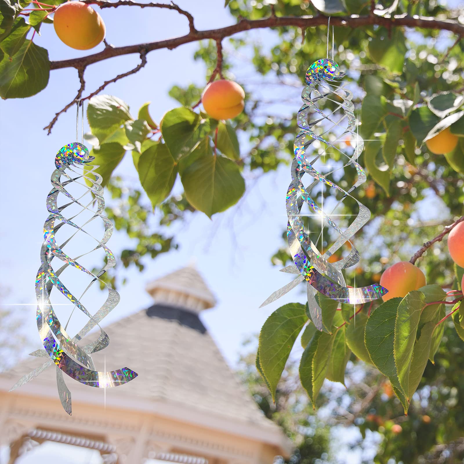 Sfcddtlg outdoor deterrent adds sunlit sparkle and decorative appeal to gardens.