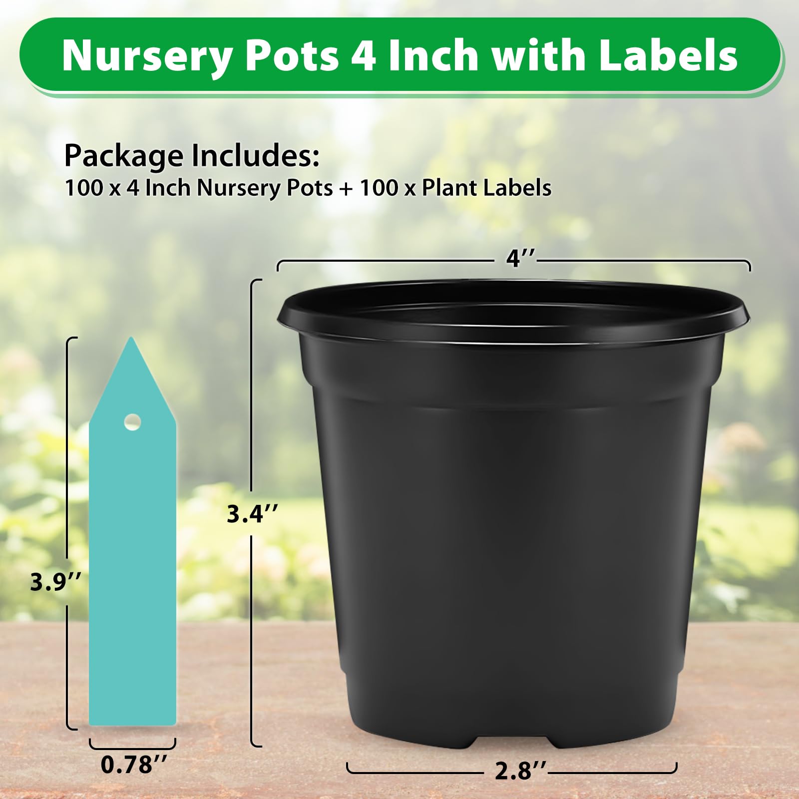 Sfee pot showing bottom drainage holes for air and drainage