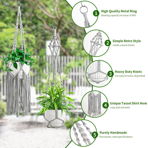 SFENNGPET hanging planter kit with ceiling hooks for quick setup