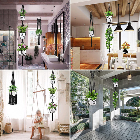 SFENNGPET macrame hanger easy installation for ceiling or hook mounting