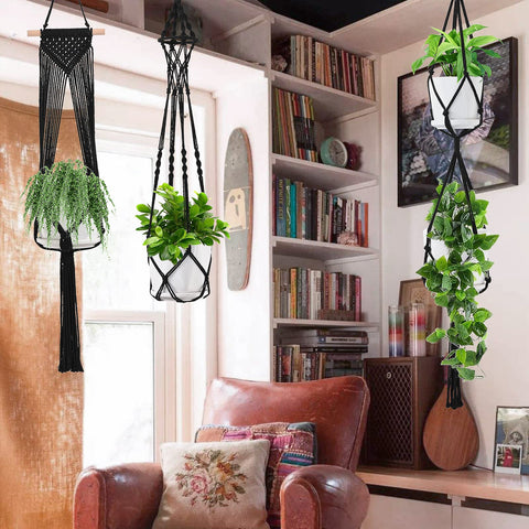 SFENNGPET macrame hanger indoor outdoor decor for plant displays