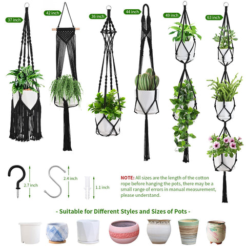 SFENNGPET macrame hanger living room display enhances plant presentation