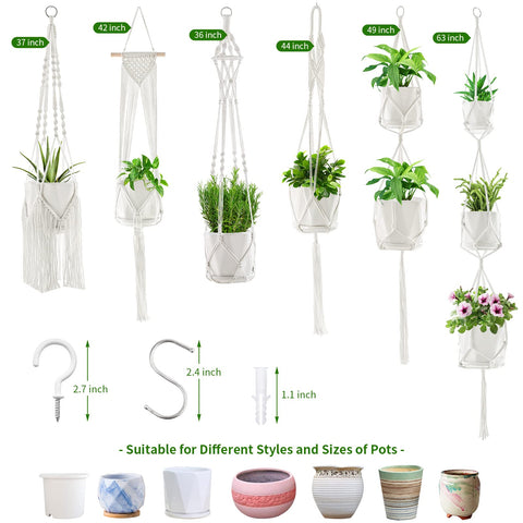 SFENNGPET pot size 6 to 10 inches fit shown on hanger