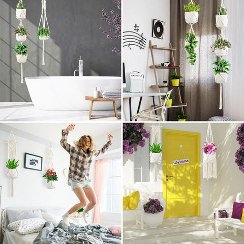 SFENNGPET ceiling hook set shown with six hangers for quick setup.