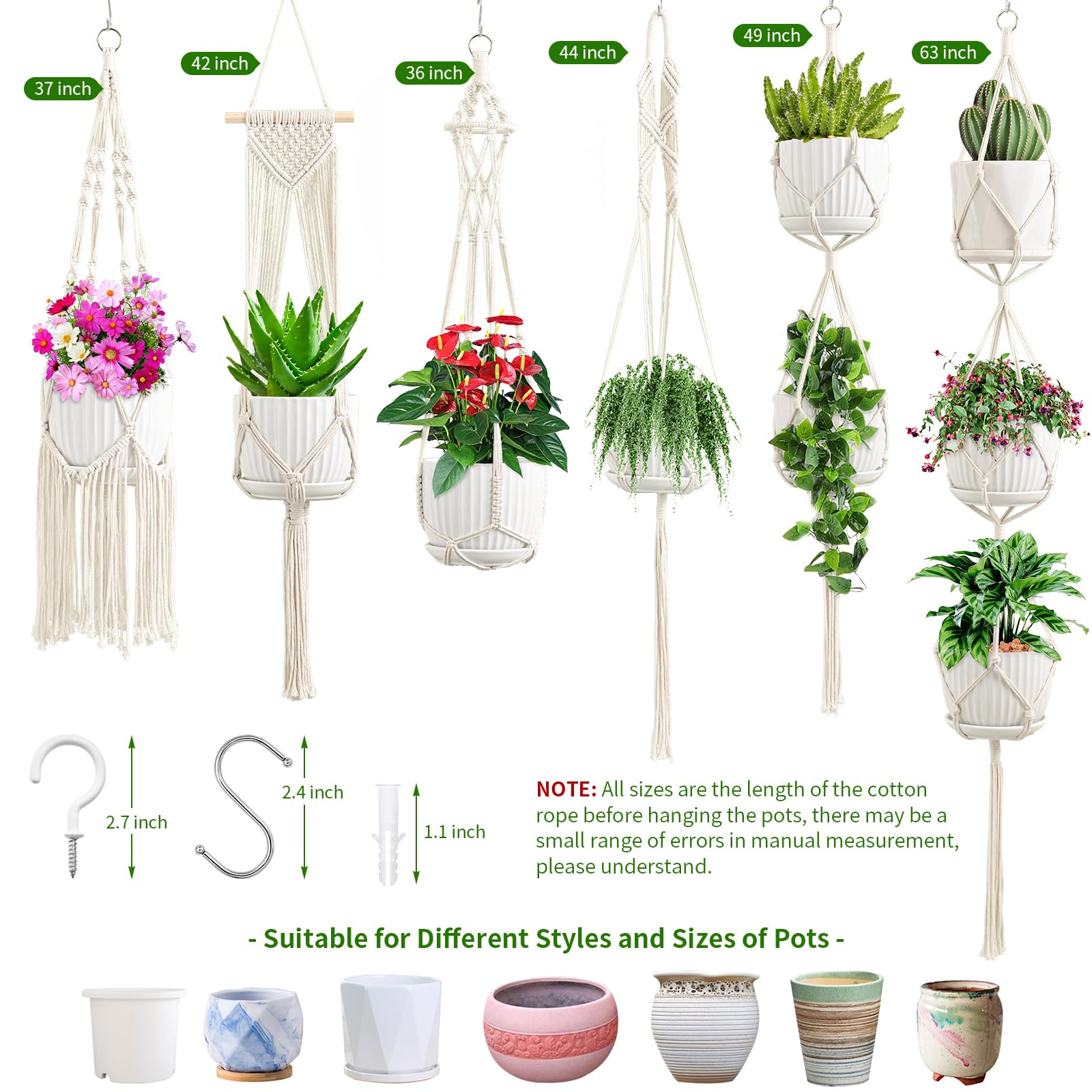 SFENNGPET pots not included reminder in product arrangement.