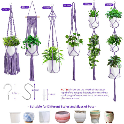SFENNGPET easy-install macrame hanger lets you elevate plants in minutes.