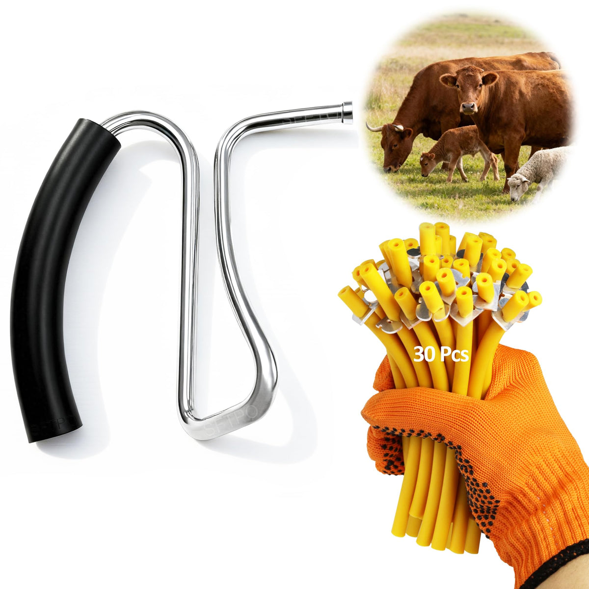 SFTPO California stainless steel bander with 30-pack bands for efficient banding.