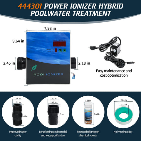 SFYJZJUUS 444301 included fittings and test strips support ready-to-use setup