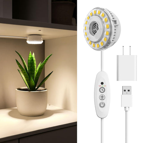 SGLEDs 7W grow light with full-spectrum output for healthy seedling growth