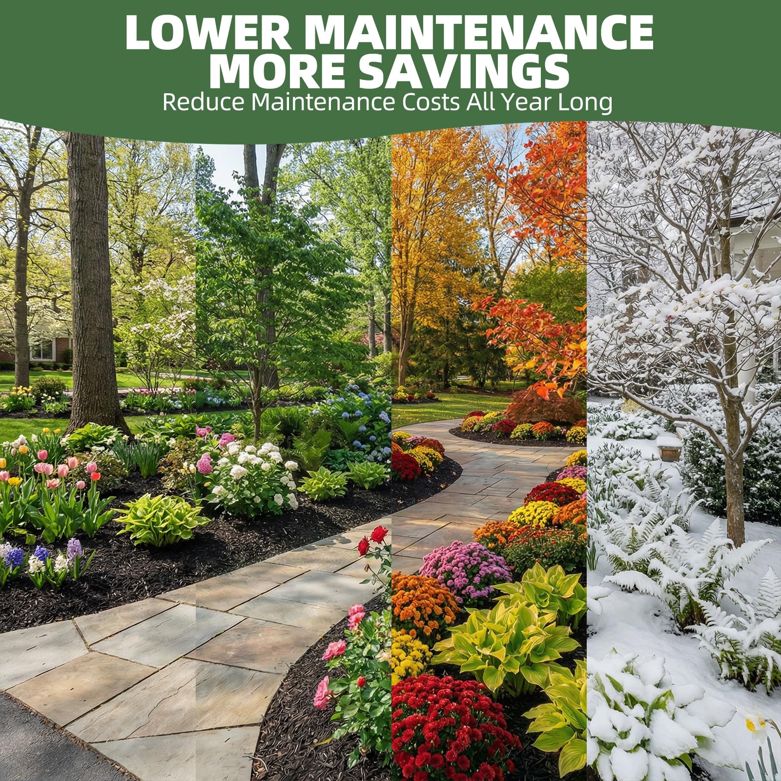 Shabebe Mulch Glue dries in 12–24 hours for fast landscape refresh