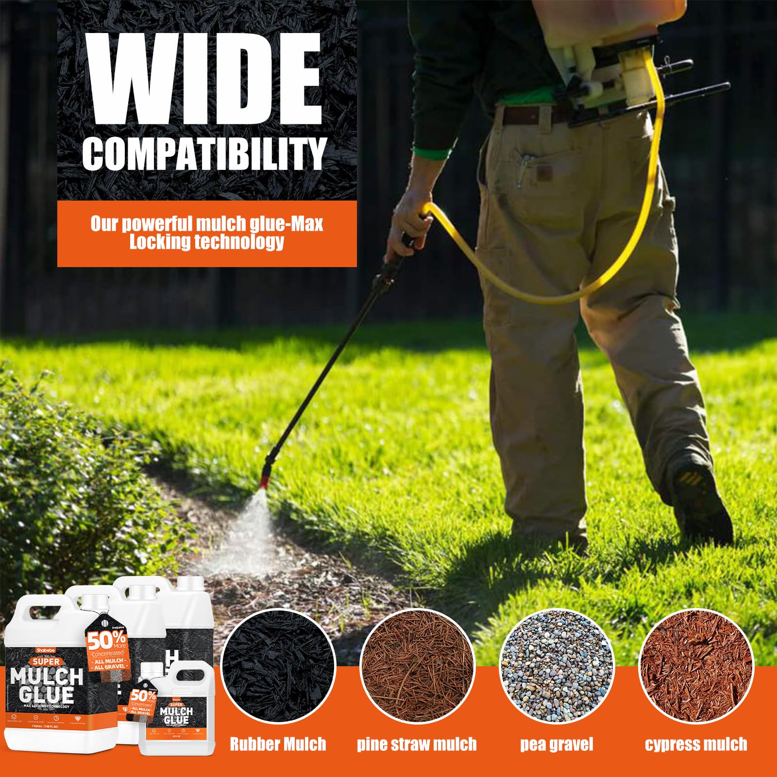 Shabebe Mulch Glue dries quickly in hours for project progress.