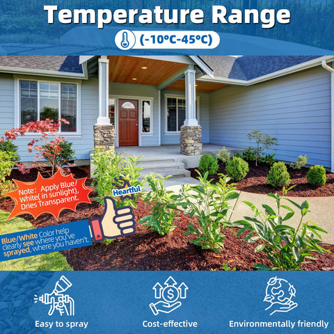Shabebe Mulch Glue provides erosion control on slopes and borders.