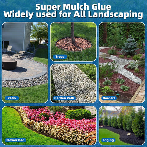 Shabebe Mulch Glue hassle-free maintenance simplifies outdoor care.