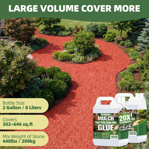 Shabebe Mulch Glue water-based formula supports eco-friendly outdoor improvements