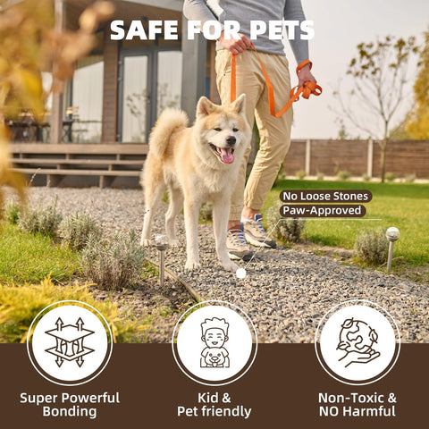 Shabebe Outdoor Landscape Stabilizer helps keep paths tidy and mulch in place.