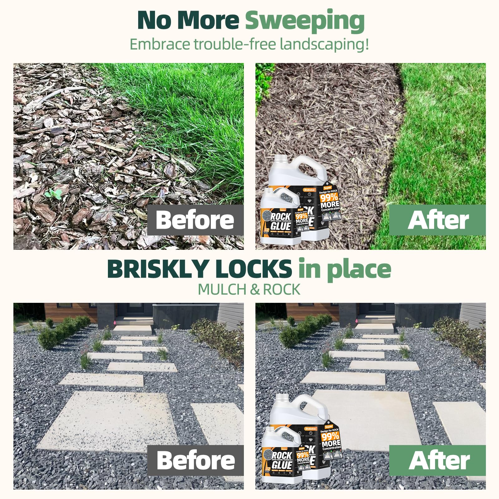 Shabebe Rock Glue drying time shows 12-24 hours for durable outdoor stabilization.