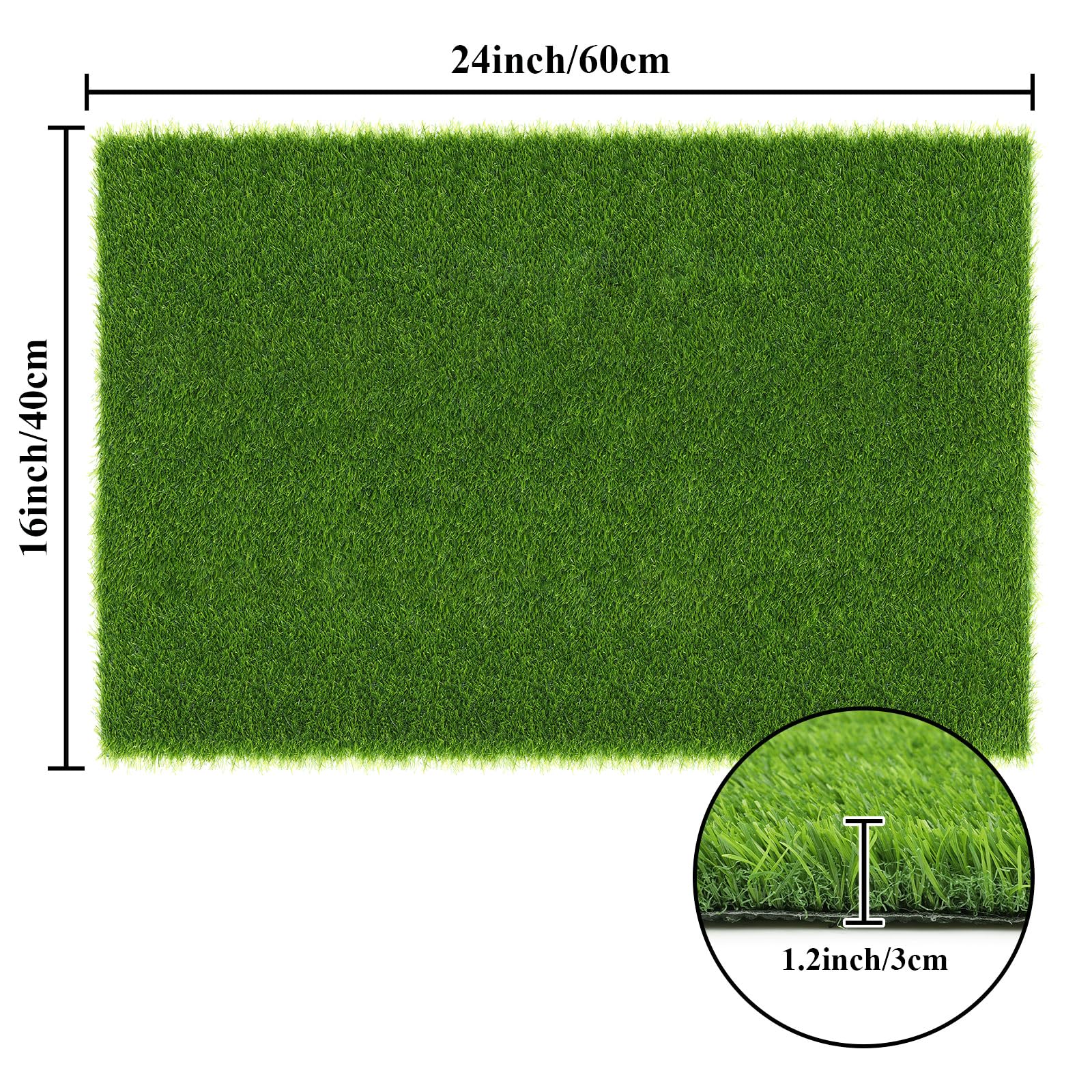 SHACOS door mat side view highlights sturdy backing for outdoor use