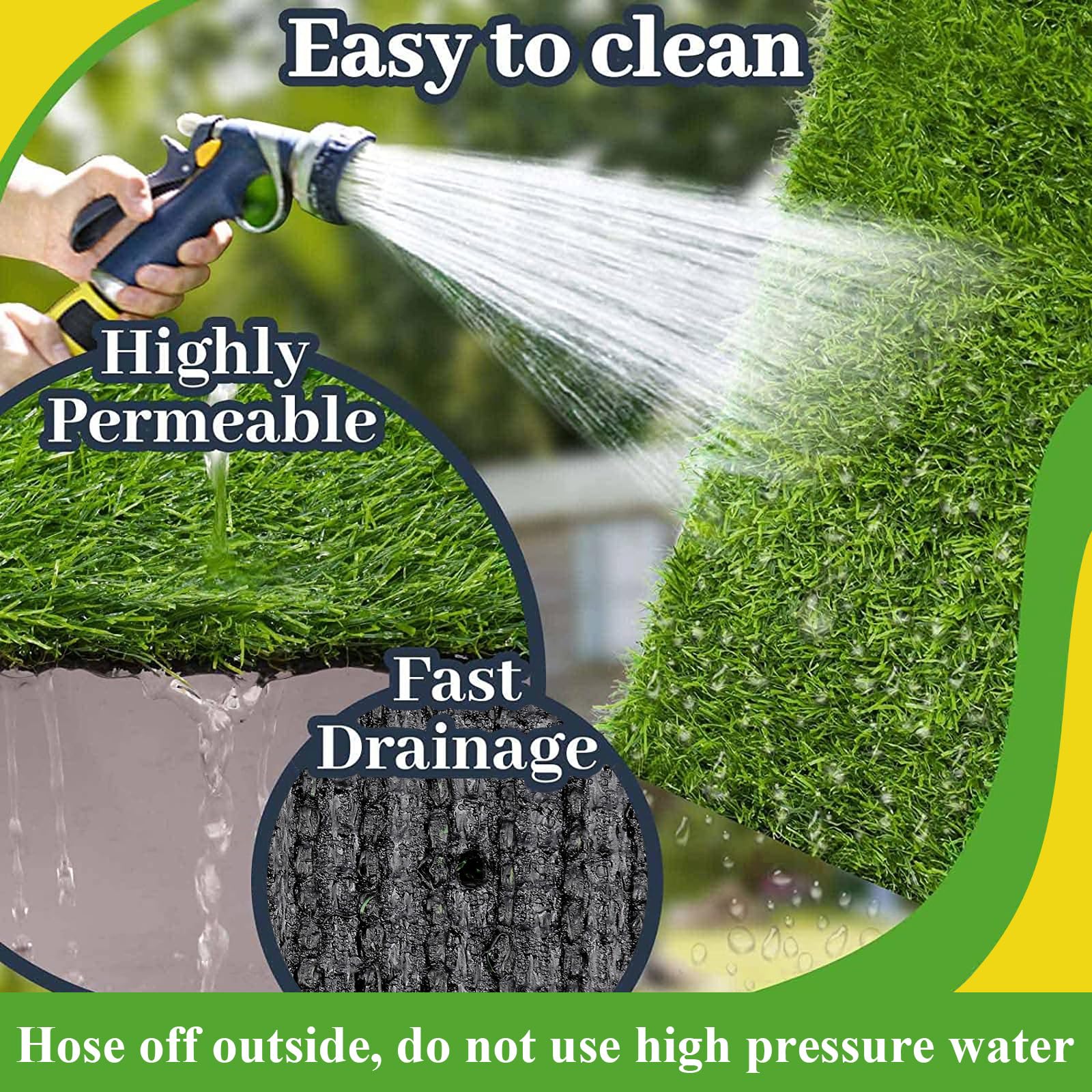 SHACOS indoor-outdoor mat is easy to install and clean
