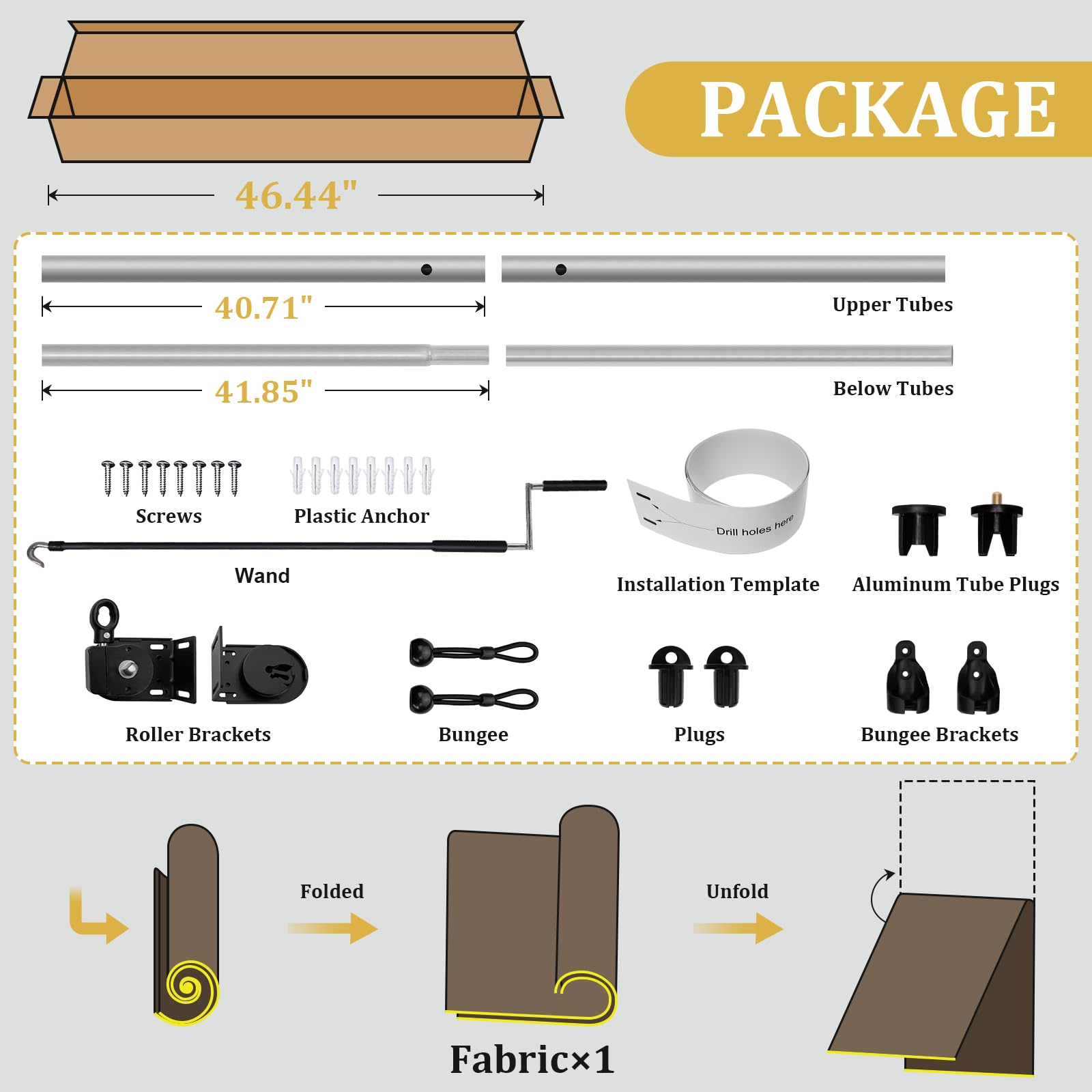 Shade&Beyond cordless patio shade wand operation for simple height control.