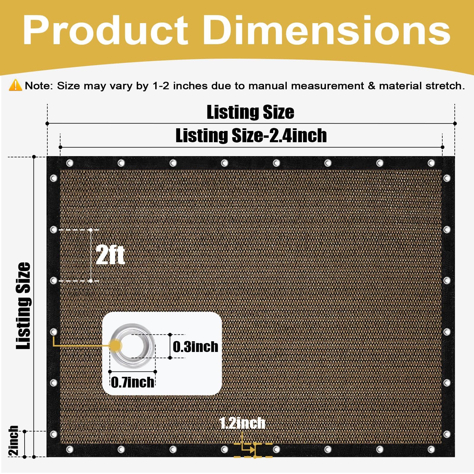 Shade&Beyond reinforced-grommets-edge image shows durable attachment points.