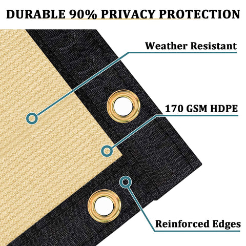 Shade&Beyond privacy screen breathable knit allows air flow